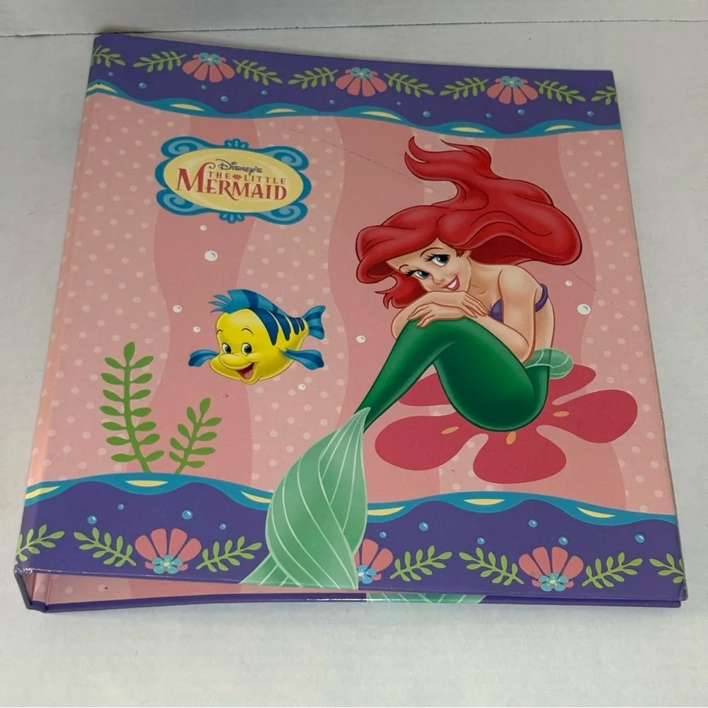 Vintage 90s Disney The Little Mermaid Ariel 3 Ring Binder